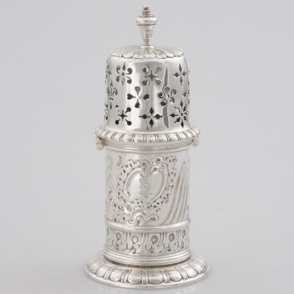 A Victorian sterling silver pepper, Thomas Bradbury & Sons, London, 1892