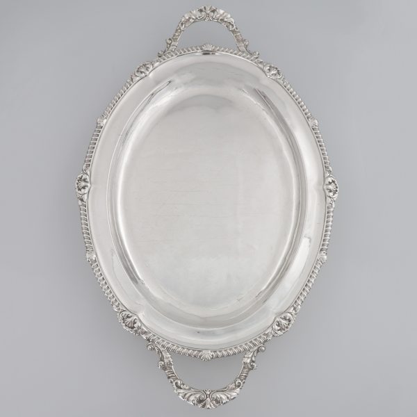 A George IV sterling silver two-handled tray, Paul Storr, London, 1826